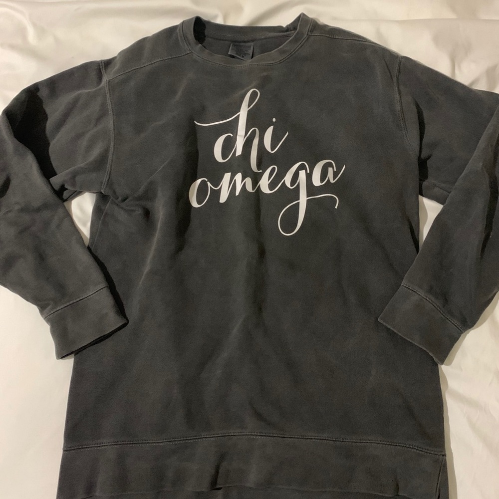 Chi Omega Comfort Colors Crewneck Sweatshirt